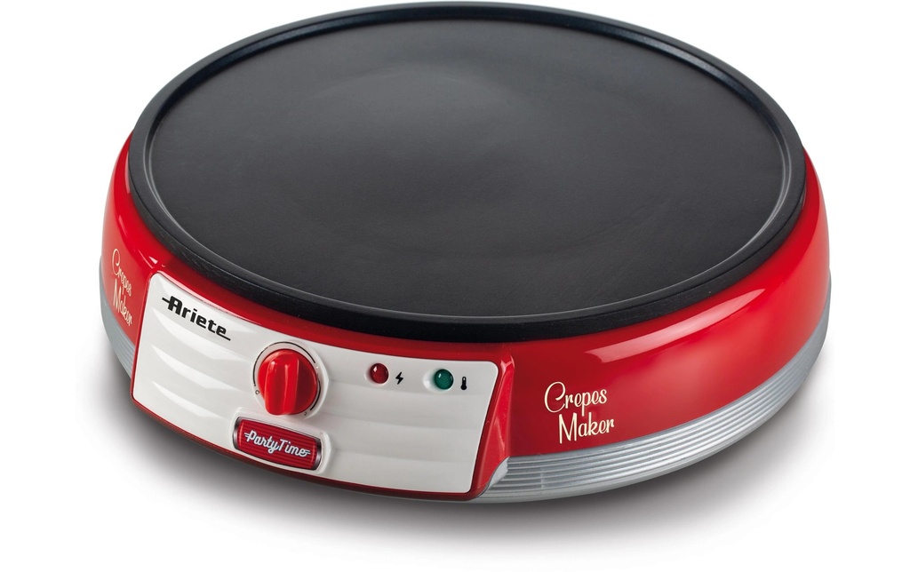 Ariete Appareils pour crêpe Party Time ARI-202-RD 1000 W, Rouge