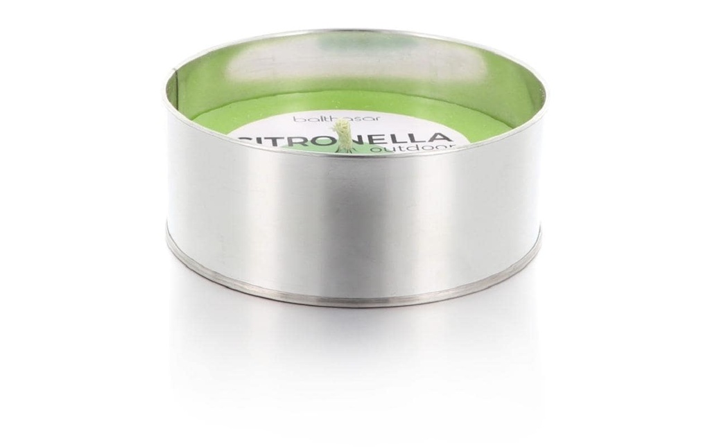 balthasar Bougie de jardin Citronella 15,3 x 5,4 cm, Vert clair