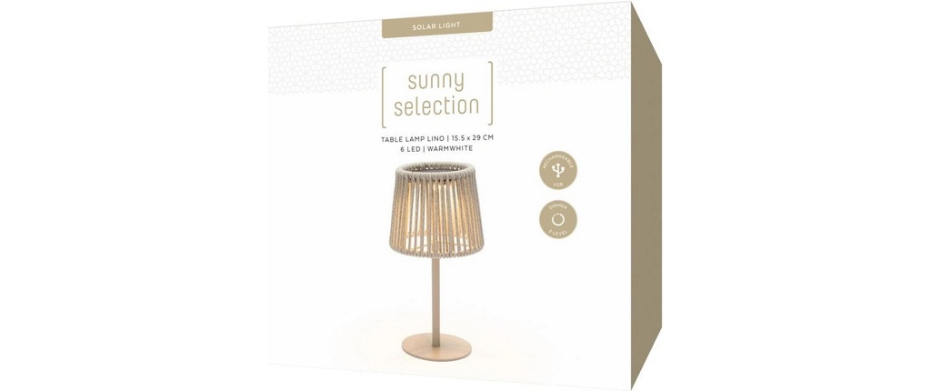 STT Lampe de table Lino Beige