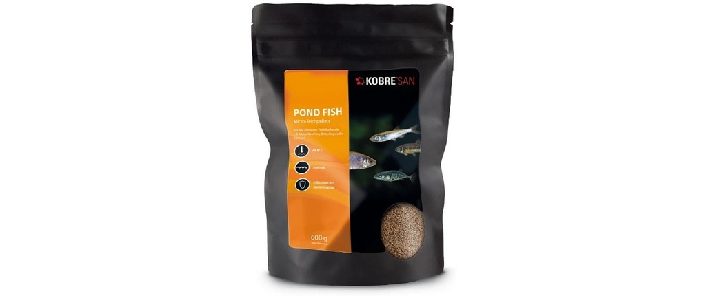 Kobre®San Nourriture pour poissons Pond Fish Micro Granulés pour bassin 1.5 mm 600 g