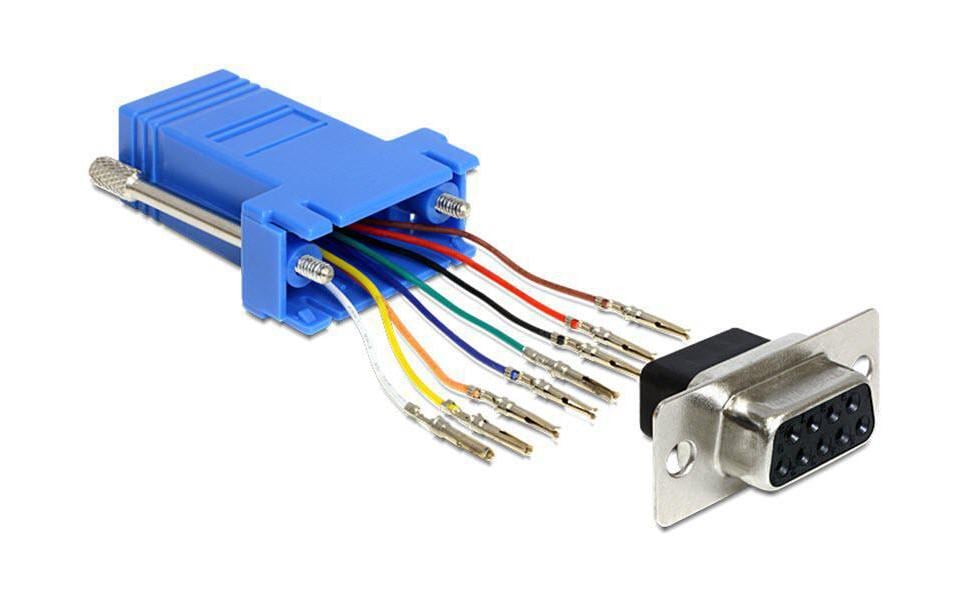 Delock Adaptateur RJ-45 - RS-232 DB9 (f-f) 0 m