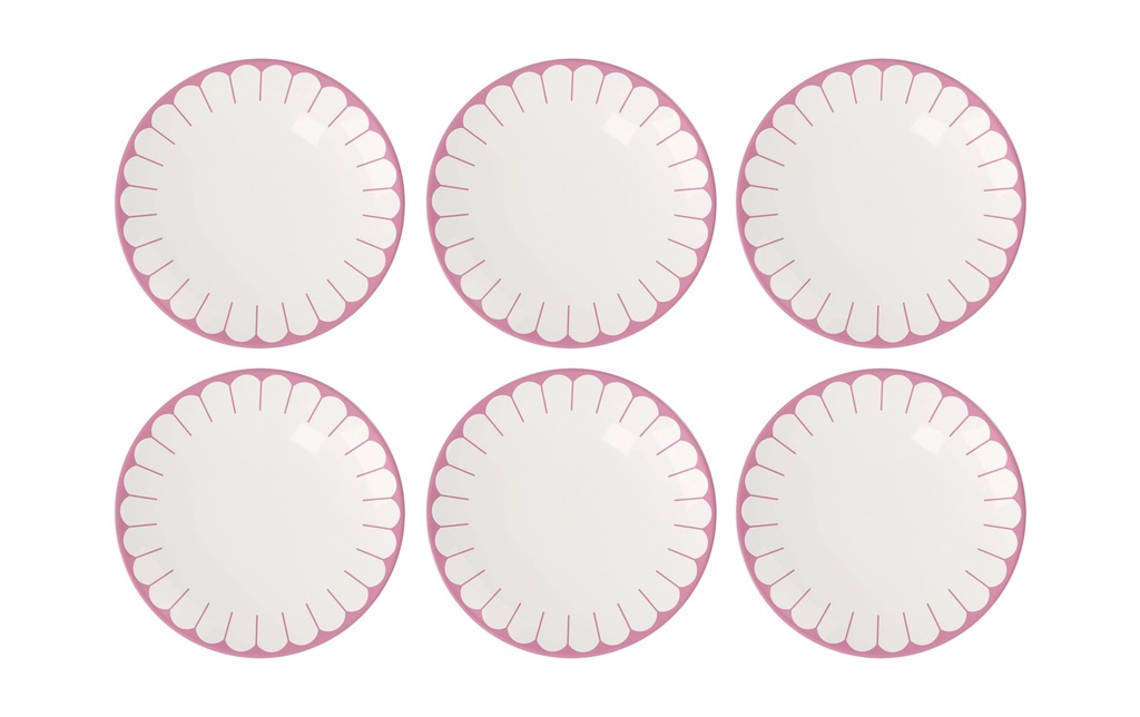 Villeroy & Boch Assiettes pour le petit-déjeuner et à dessert Fleur 6 Pièce/s, Rose