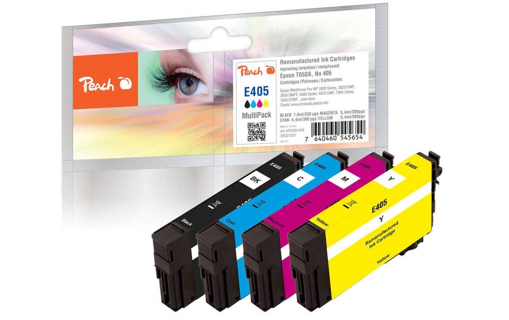 Peach Kits d’encre Epson No. 405 MultiPack C/M/B/Y