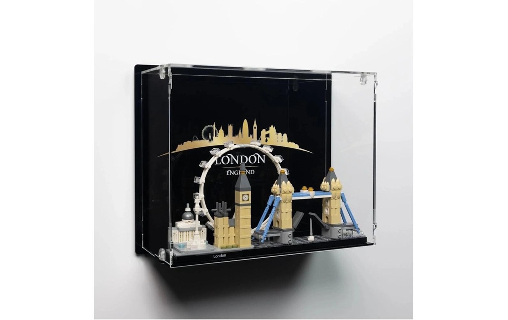 iDisplayit Présentoir mural en acrylique pour LEGO 21034 Londres