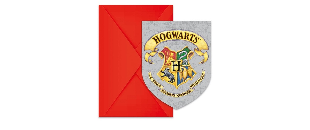 Amscan Carte de félicitations Harry Potter 6 pièces