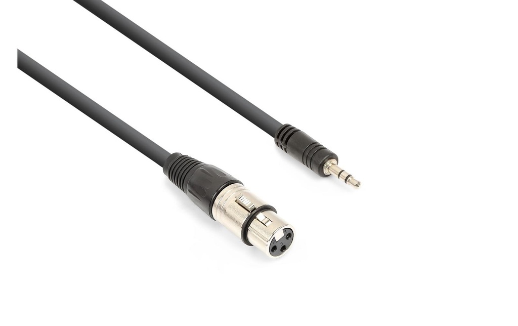 Vonyx CX320-05 XLR 3 pôles, femelle - jack 3.5 mm 0.5 m