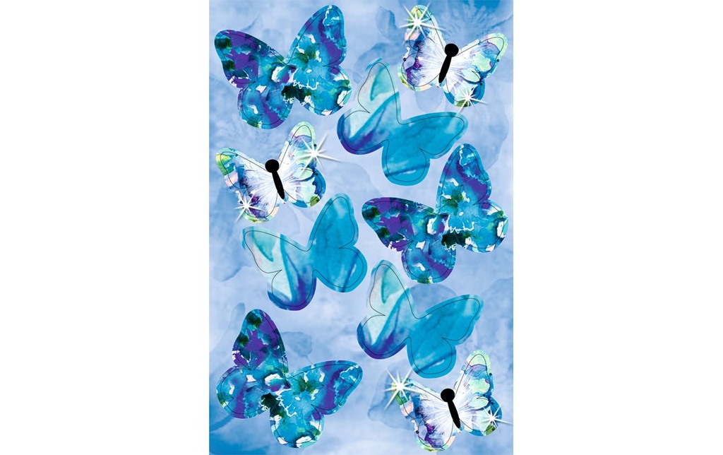 URSUS Papier de bricolage Papillons, 24 autocollants