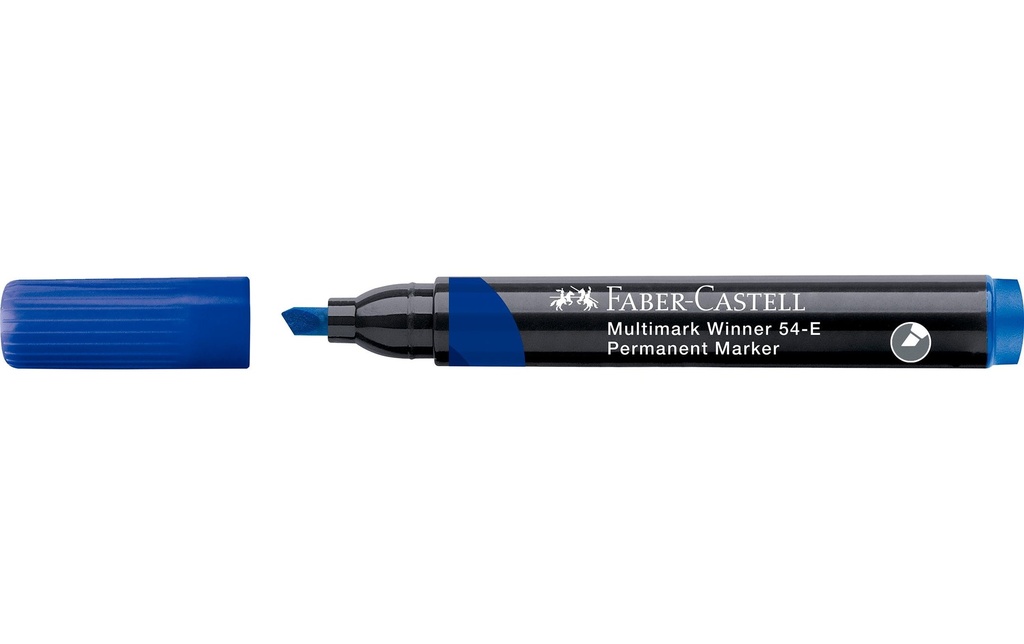 Faber-Castell Marqueur indélébile Multimark Winner 54-E Bleu