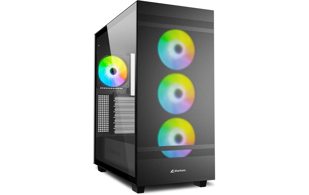 Sharkoon Boîtier d’ordinateur Rebel C50 RGB Noir