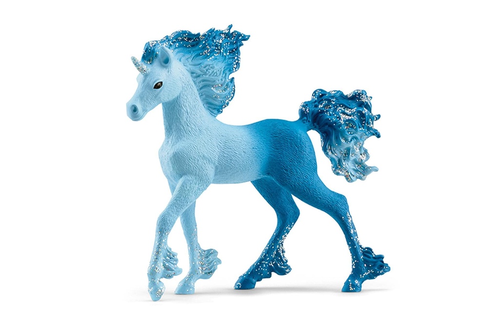 Schleich Figurine de jeu bayala Poulain licorne flamme d'eau