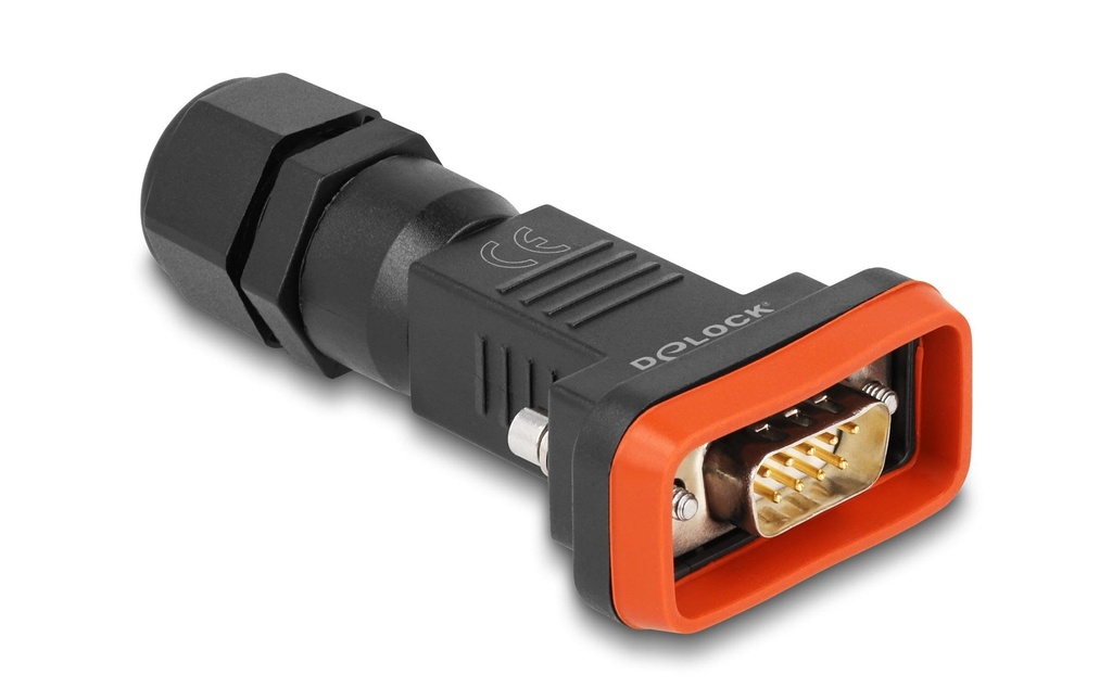 Delock Adaptateur D-Sub HD 9 Pin mâle avec logement étanche IP67