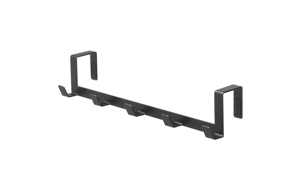Yamazaki Accroche-porte Smart 5 crochets, Noir