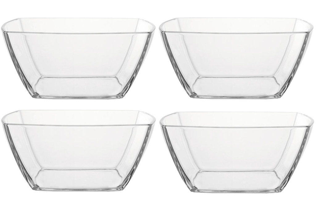 Montana Coupe Carre 24 cm, 4 Pièce/s, Transparent