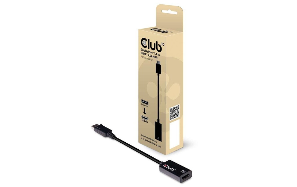 Club 3D Adaptateur DP 1.4 - HDMI 2.0 HDR, 4K actif