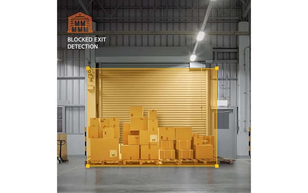 Hanwha Vision Analyse vidéo AIA-C01BLK Blocked Exit Detection Analytics