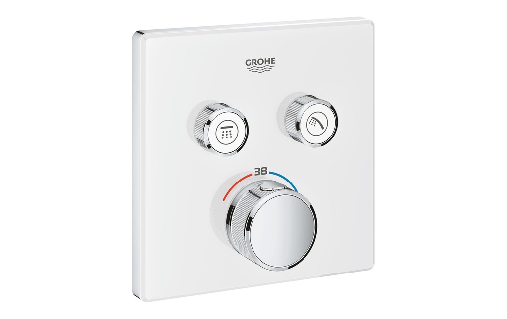 GROHE Robinetterie de douche Grohtherm SmartControl 43 mm, blanc