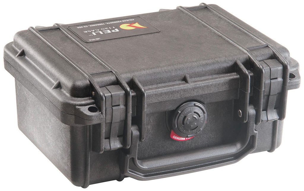 Peli Mallette de protection 1120 sans garniture en mousse, Noir
