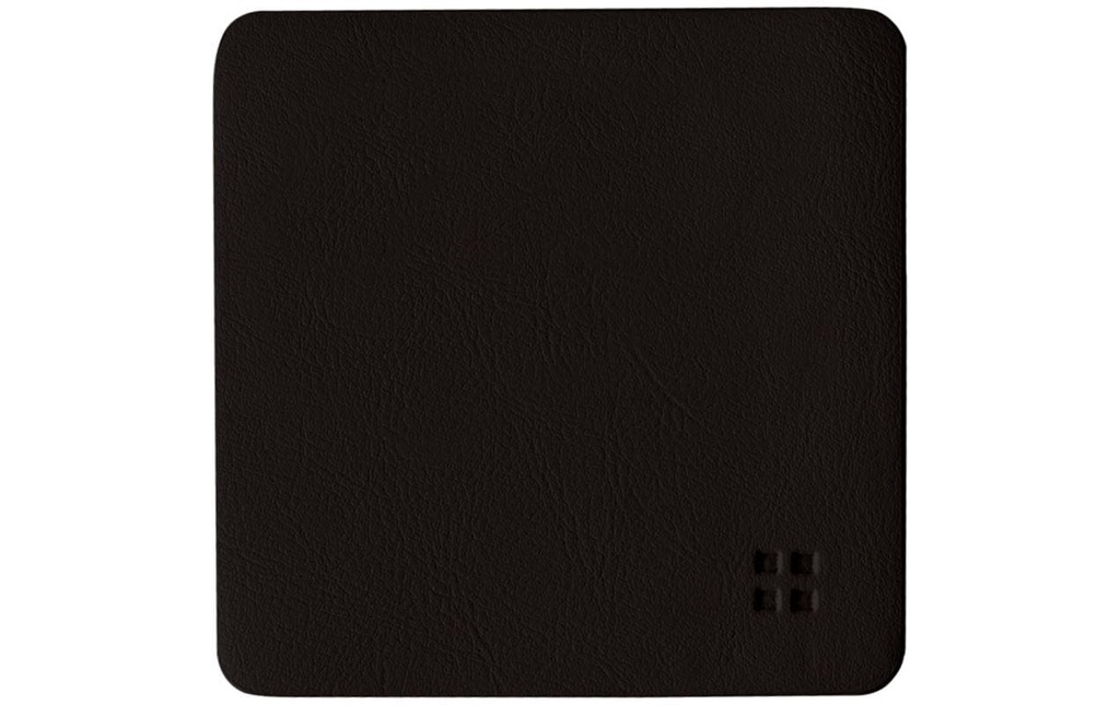 Lunasol Dessous de verre Elements Ambiente 10 x 10 cm, Noir