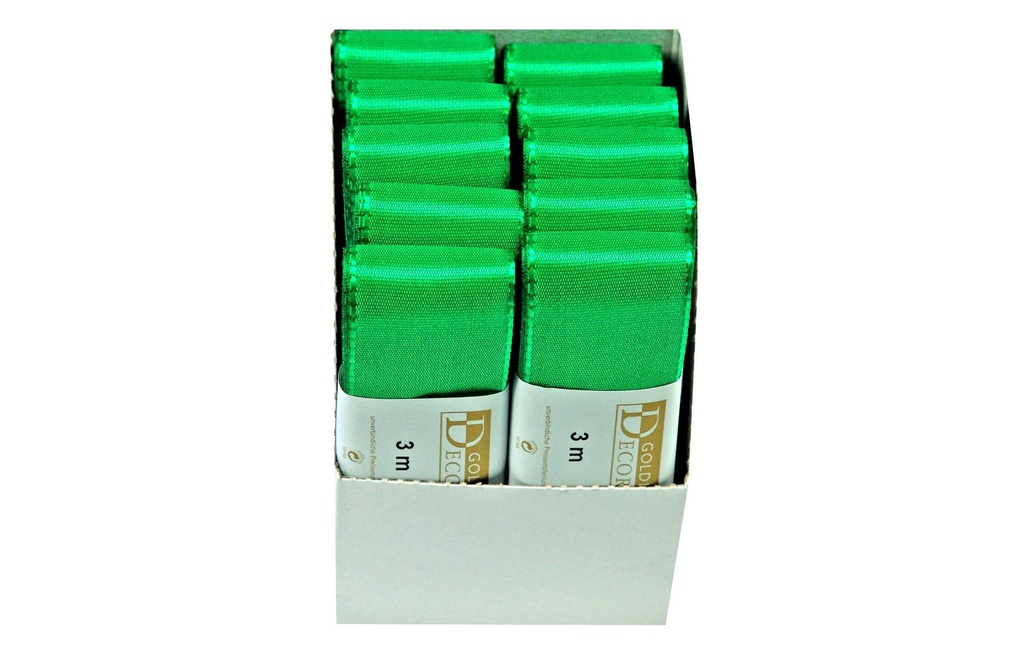 GOLDINA Ruban textile 40 mm x 3 m, vert, 1 pièce
