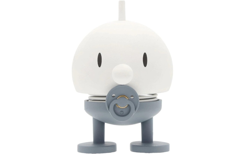Hoptimist Objet à exposer Baby Bumble S 7.5 cm, Bleu/Blanc