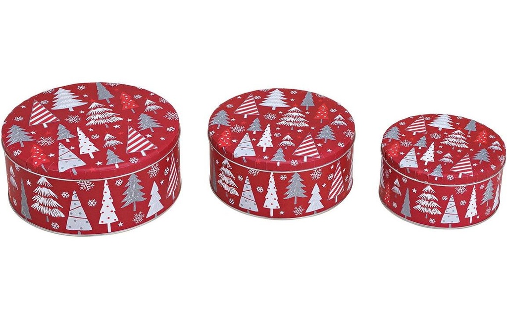 G. Wurm Boîte pour biscuits de Noël Sapin Lot de 3