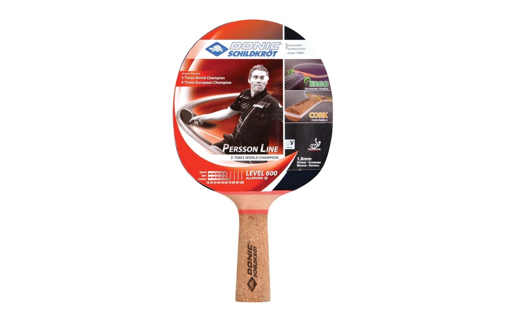 DONIC Schildkröt Raquette de ping-pong Persson 600