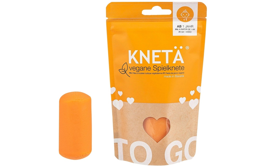 KNETÄ Pâte à modeler ludique végétalienne Orange 100 g