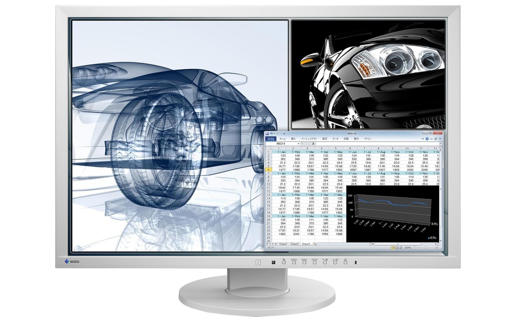 EIZO Moniteur EV2430W-Swiss Edition 24.1 , 1920 x 1200 (WUXGA)