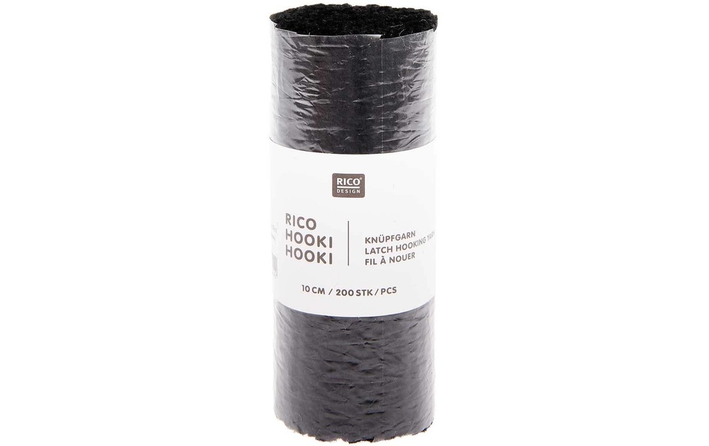 Rico Design Fil à nouer Hooki Noir