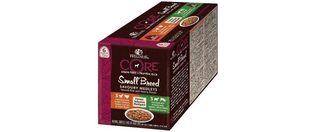 Wellness Core Alimentation humide Sélection Farmer 6 x 85g