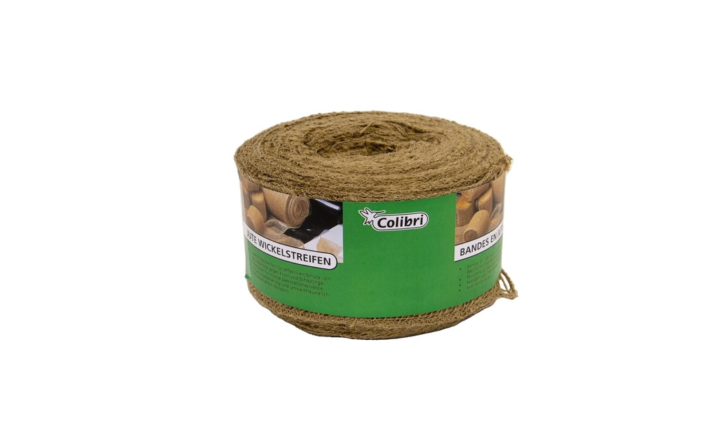 Colibri Bande d'enveloppement en jute, nature, 230 g/m², 300 x 6 cm