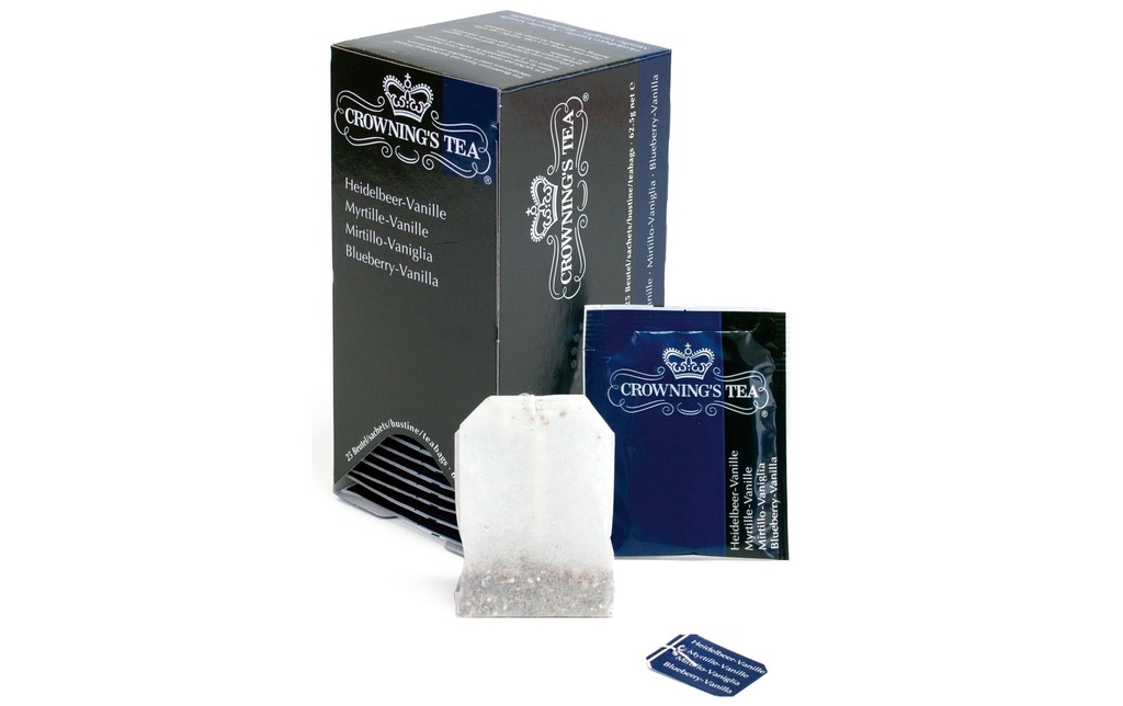 Crowning’s Tea Sachet de thé Myrtille/Vanille 25 Pièce/s