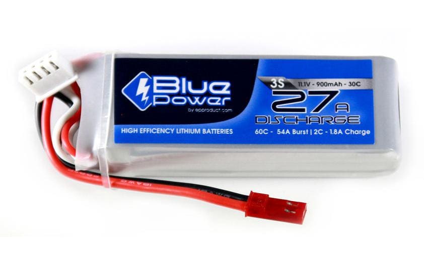 EP Batterie RC LiPo 900 mAh 11,1 V 30C BluePower