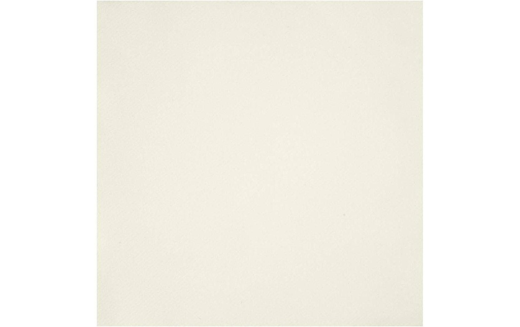 Creativ Company Serviettes en papier 40 cm x 40 cm, 20 Pièce/s, Crème