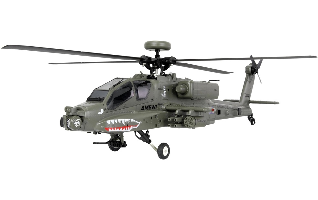 Amewi Hélicoptère Apache AH-64D CP RTF vert