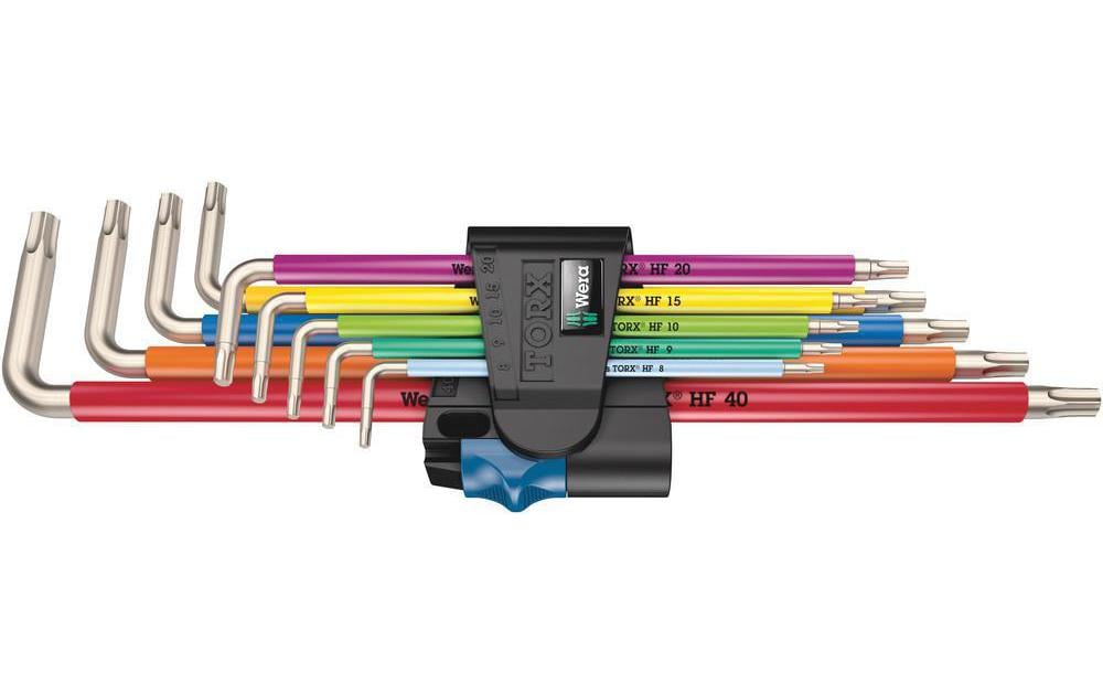 Wera Jeux de clés coudées 3967/9 SXL MC HF S 1 Torx