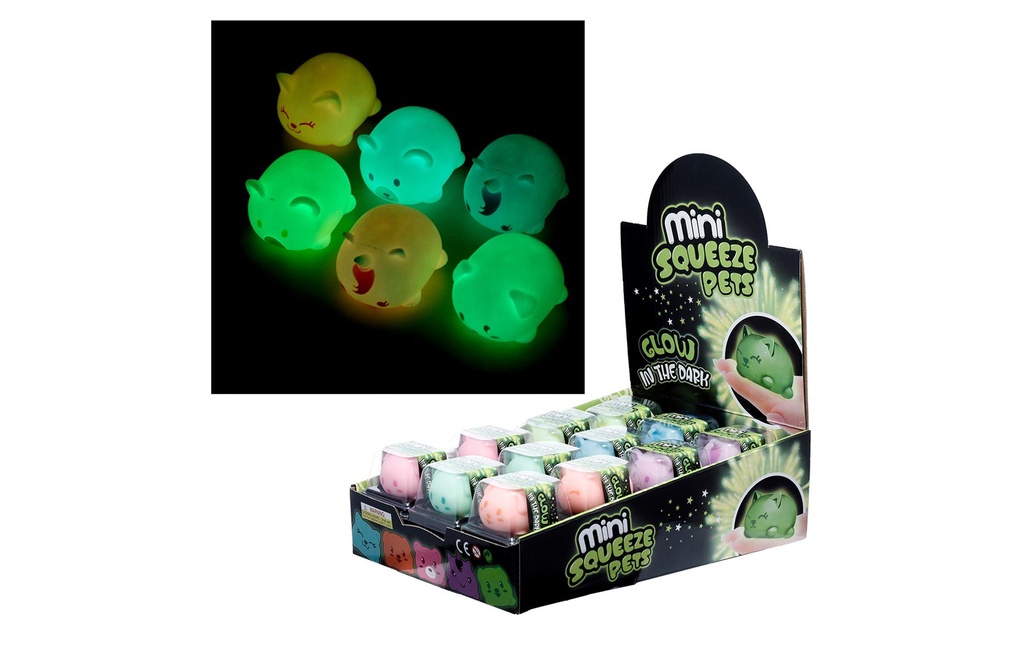 Sombo Stretchy Cat Glow in the Dark assortis