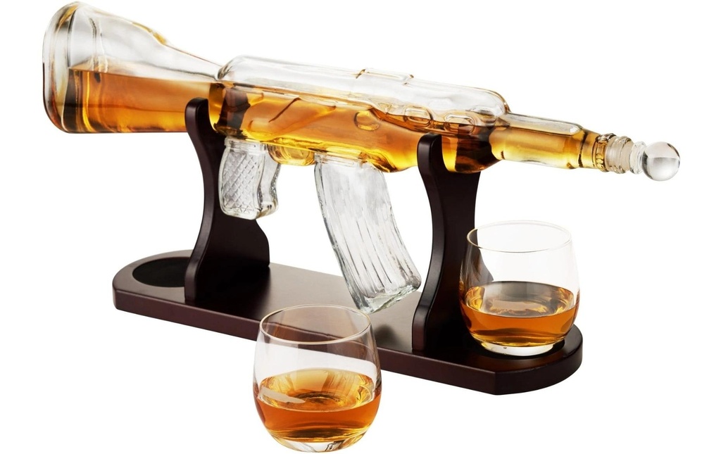 Oak & Steel Carafe à décanter Fusil 0.8 l, Transparent