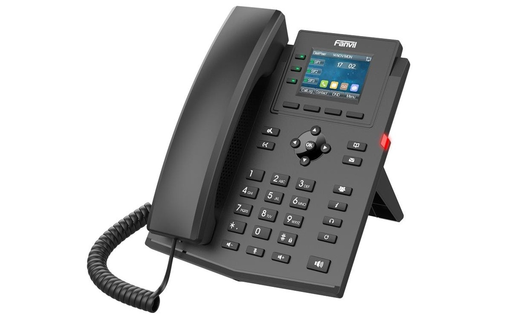 Fanvil Téléphone de bureau X303W Noir