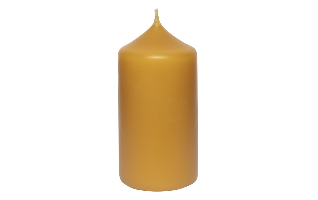 Herzog Kerzen AG Bougie cylindrique à base de cire d'abeille 5 x 10 cm
