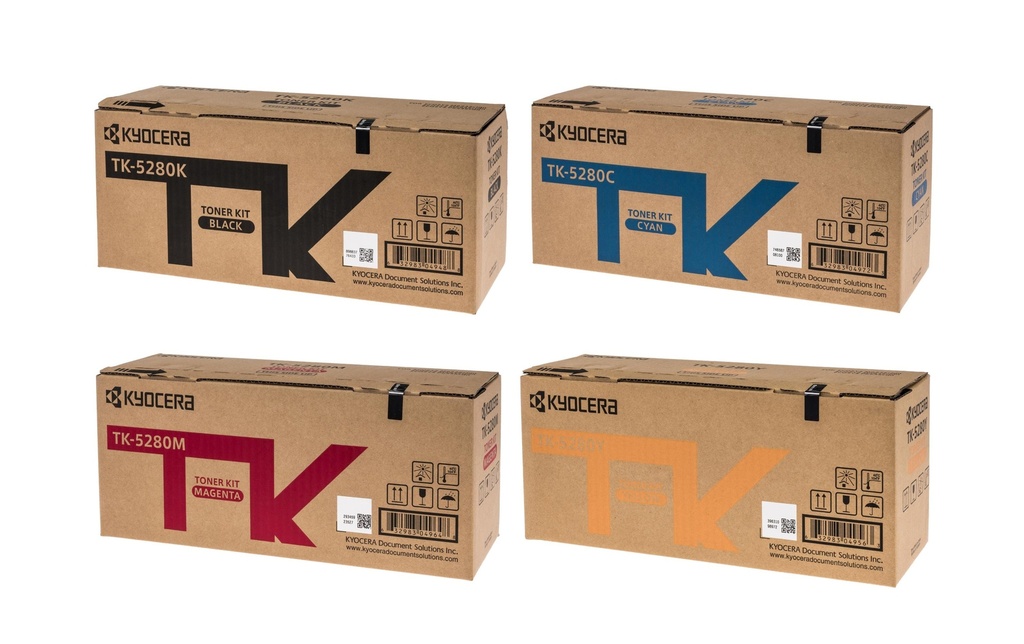 Kyocera Kits de toner TK-5280 Magenta/Yellow/noir/Cyan