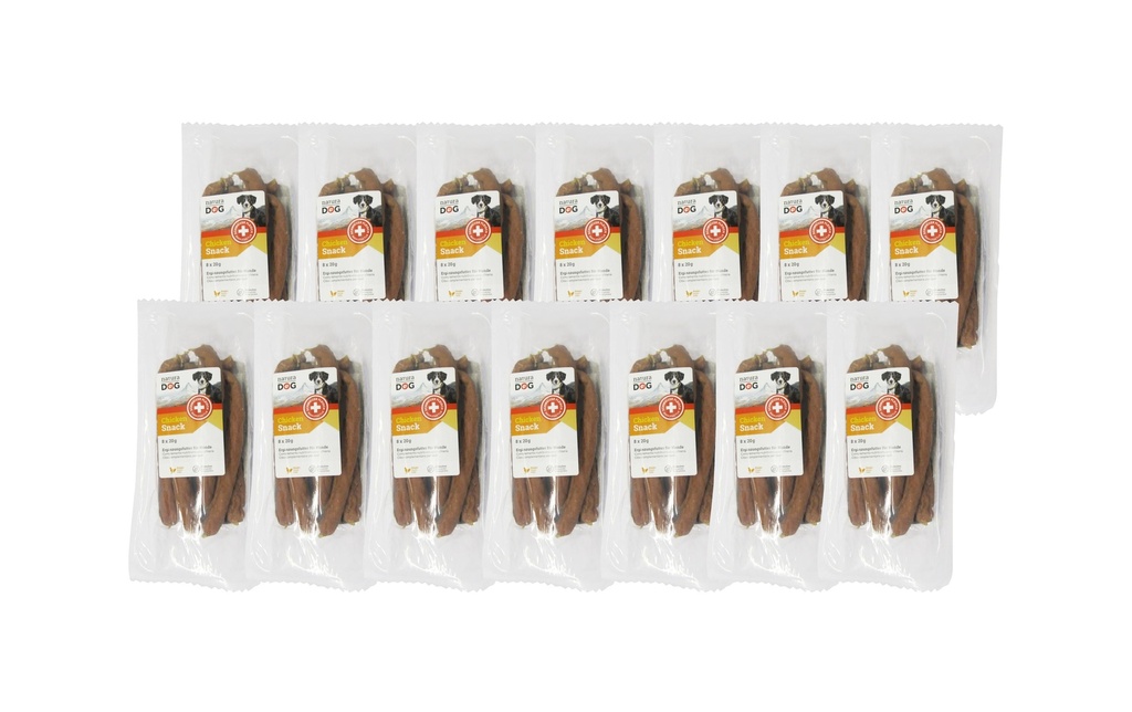 naturaDog Multipack de snacks au poulet, 14 x 8 x 20 g