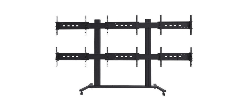 Multibrackets Trolley TV Video Wall Stand 6 écrans
