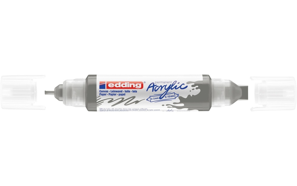 edding Marqueur acrylique 5400 Double Liner, Anthracite