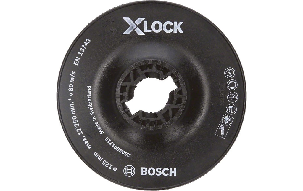 Bosch Professional Plateau de soutien X-LOCK 125 mm dur