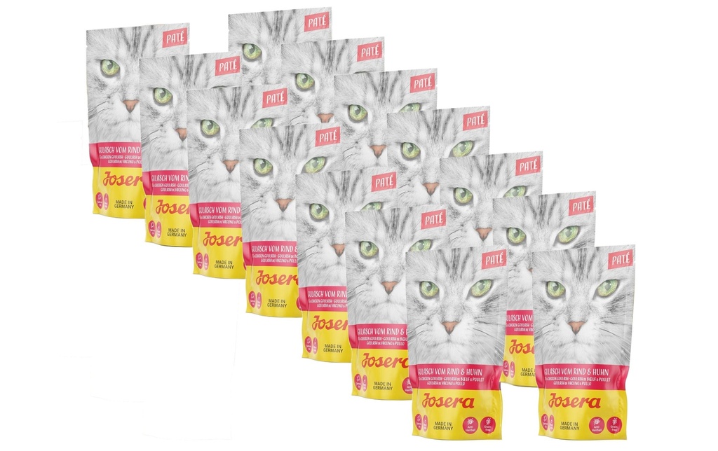 Josera Alimentation humide Paté Goulash de boeuf & poulet, 16 x 85 g