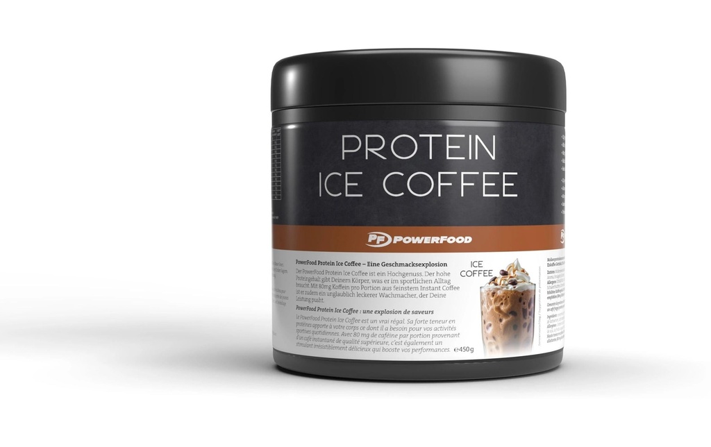 PowerFood Poudre Protein Ice Coffee Boîte 450g, Ice Coffee