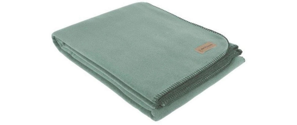 Eskimo Couverture Velours noble Sauge, 150 x 200 cm