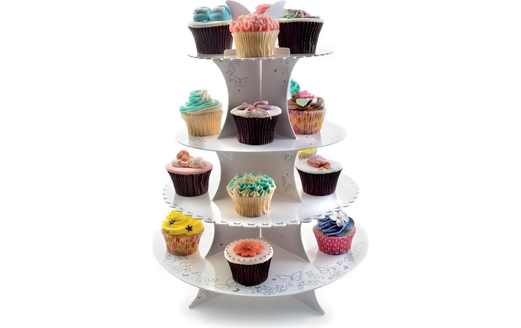 Ibili Plaque à pâtisserie 16/20 Muffins 34,5 x 44 cm, Blanc