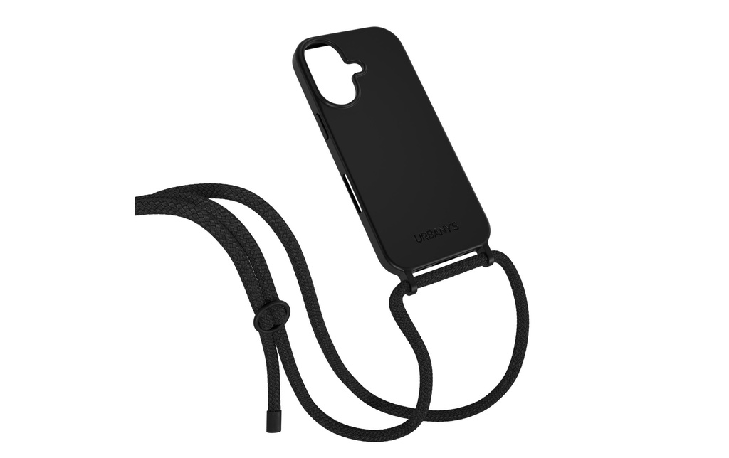 Urbany's Necklace Case ALL BLACK  iPhone 17 MATT